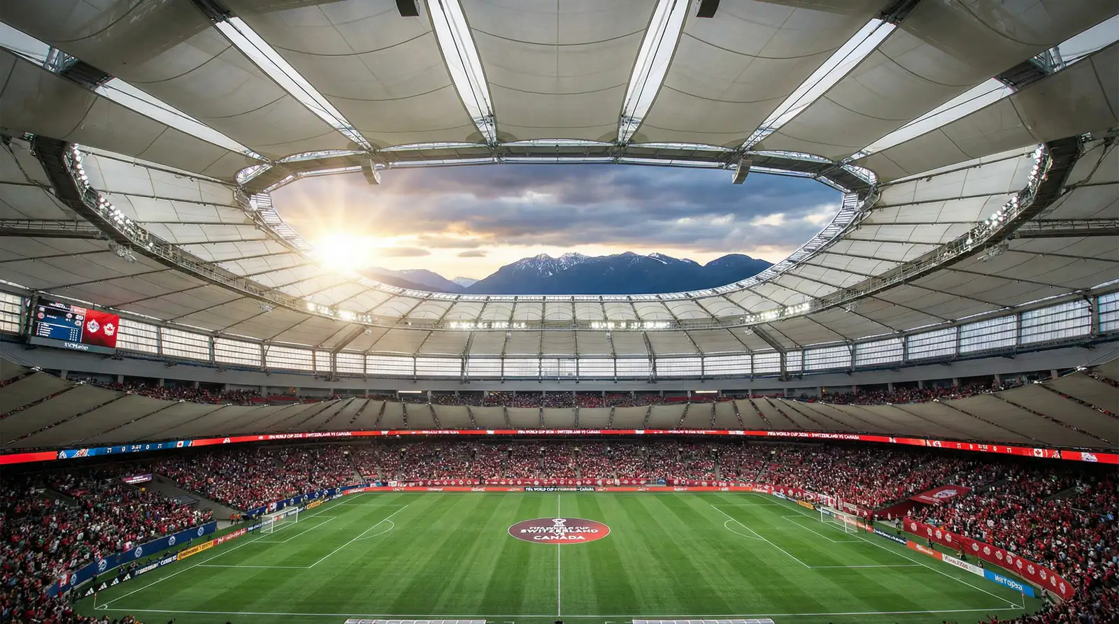 BC Place in Vancouver, wo die Schweiz gegen Kanada bei der WM 2026 spielt